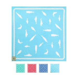 Beach Sheets - BNWT Beach Blanket- Whales- Eggshell Blue never opened